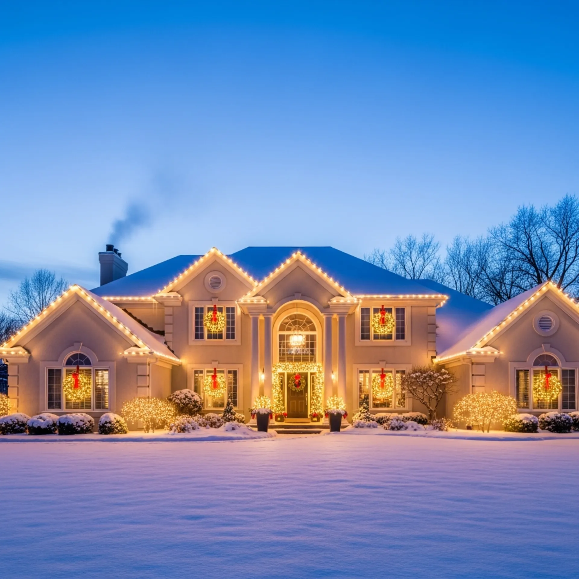 Christmas lights in Star, Idaho
